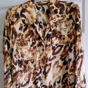 Animal print blouse